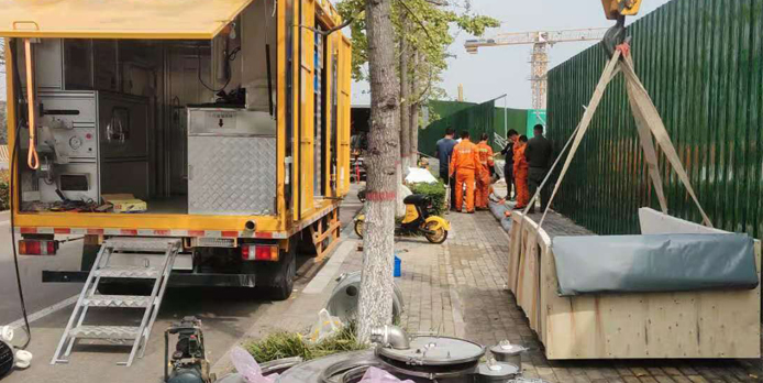 商丘市日月湖东侧污水管道光固化修复工程